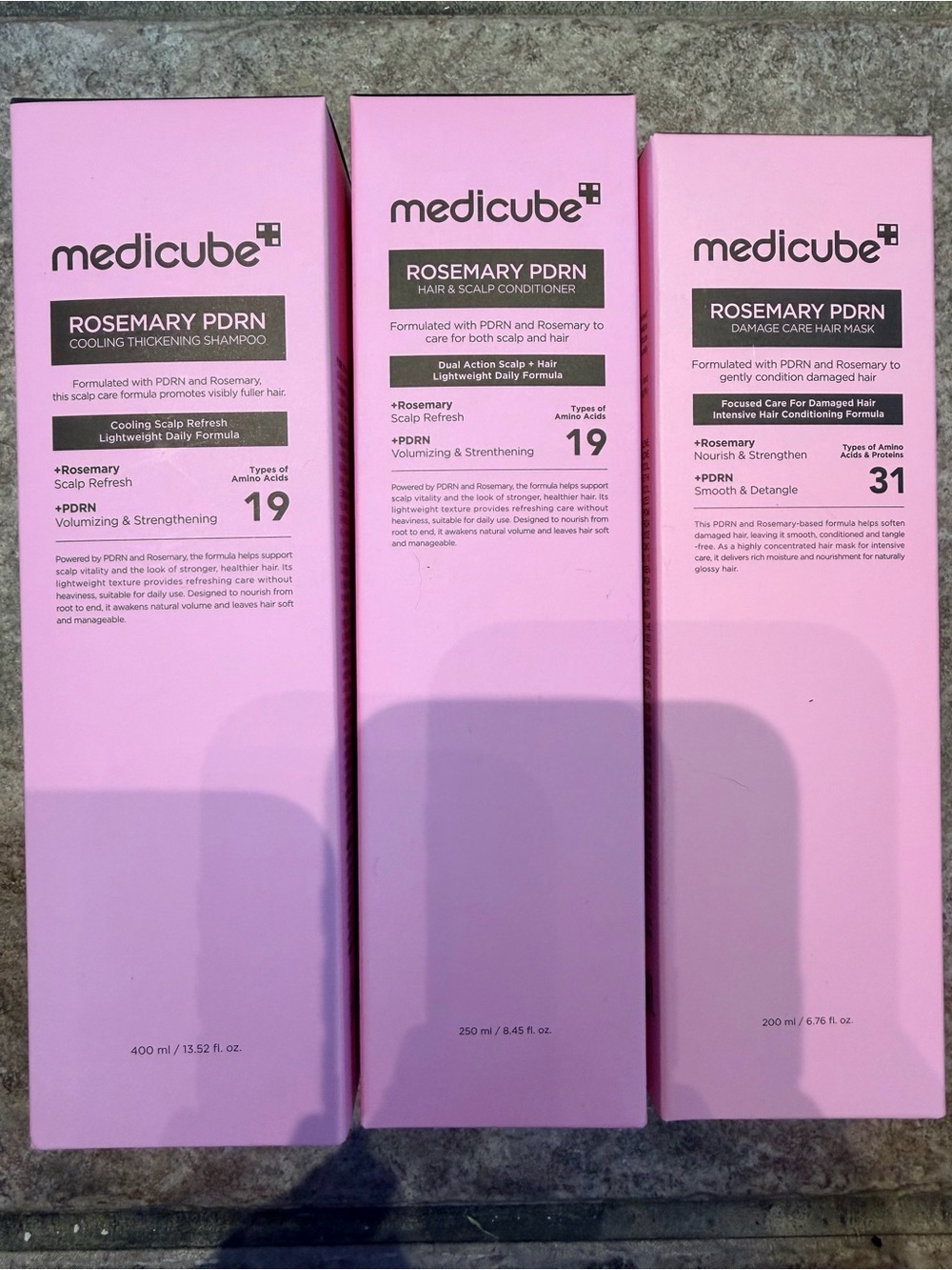 Medicube Rosemary PDRN Scalp-to-hair strengthening set